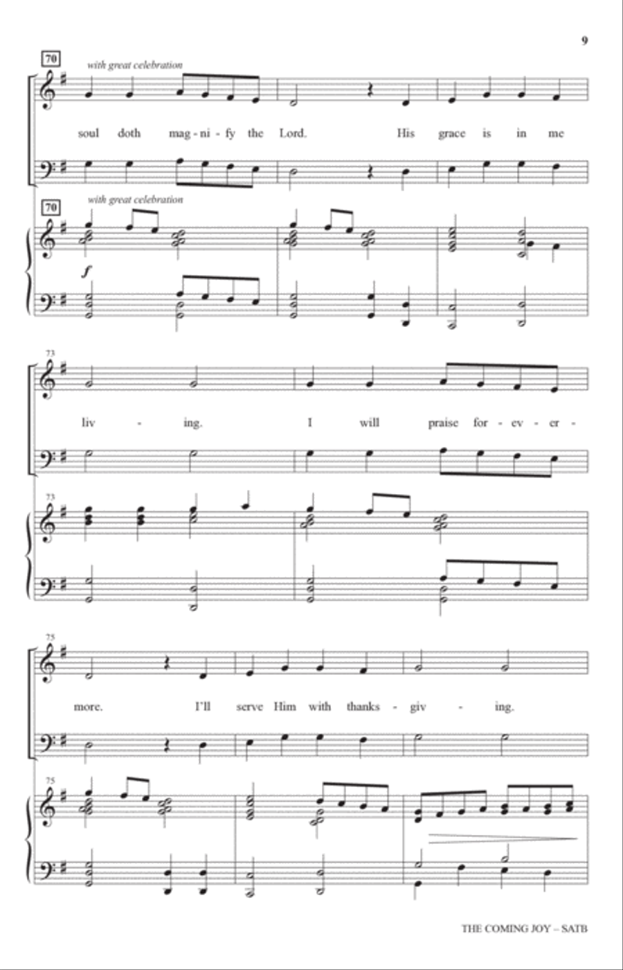 The Coming Joy 4-Part scores gallery preview page 8