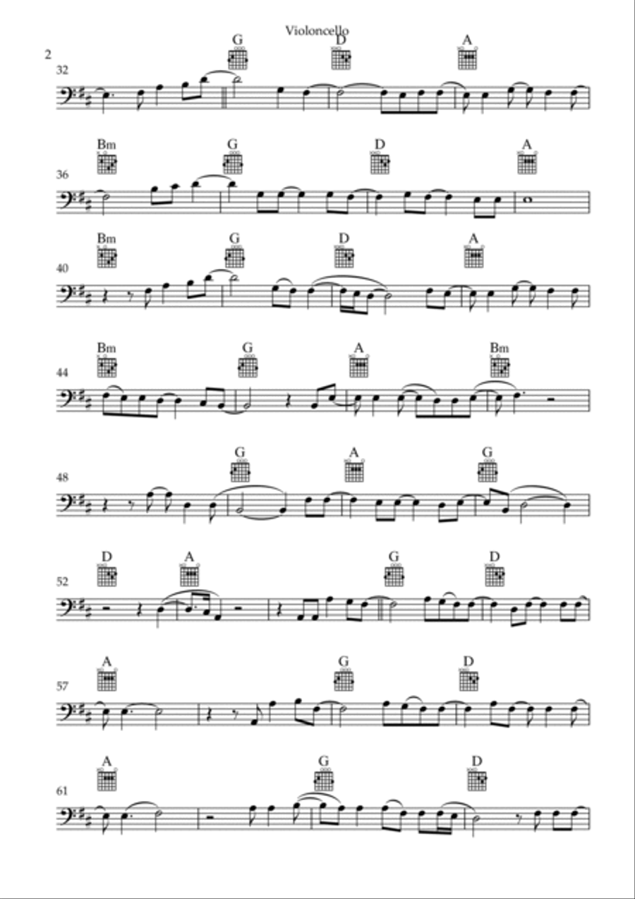 When I Get There Cello Solo scores gallery preview page 2