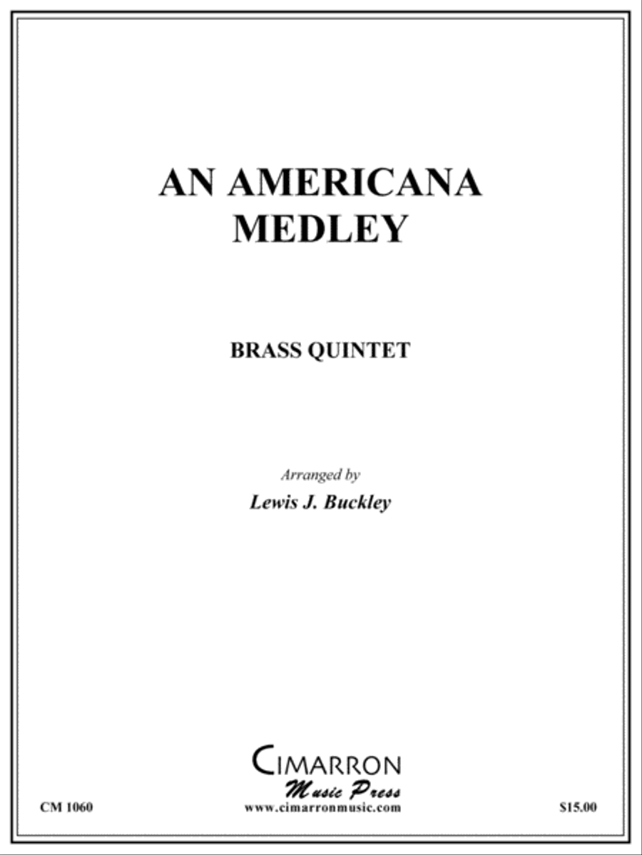 An Americana Medley Brass Quintet scores gallery preview page 1