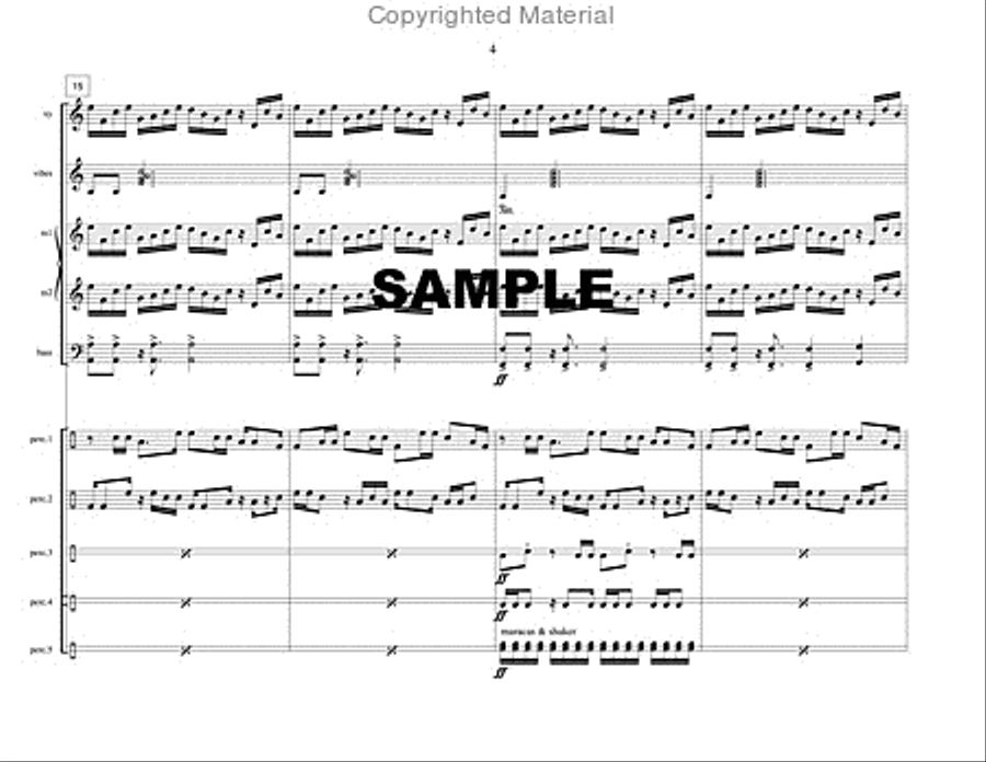 River is the Way (score only) Percussion Ensemble scores gallery preview page 5