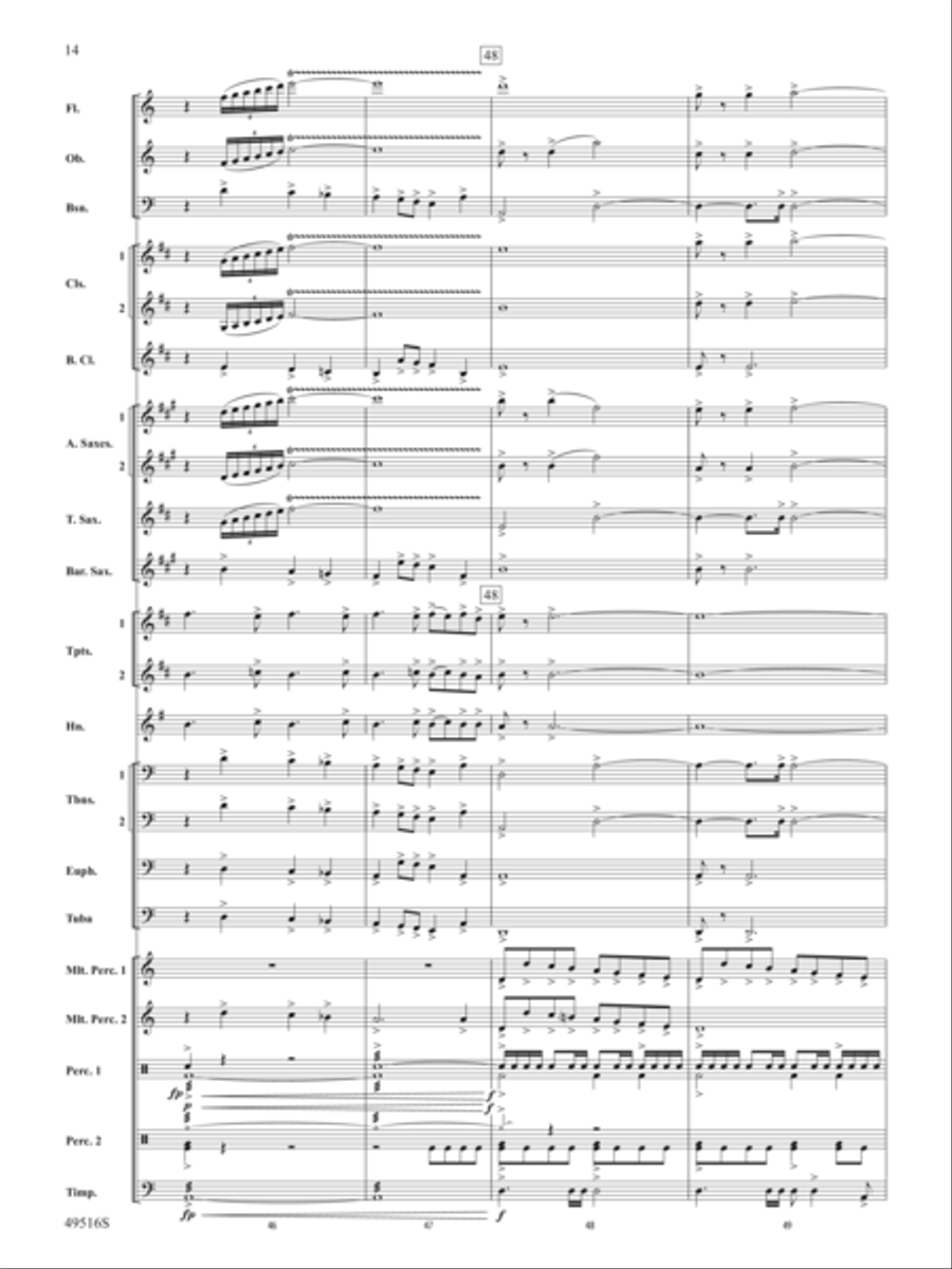 On This Day Earth Shall Ring Concert Band scores gallery preview page 15