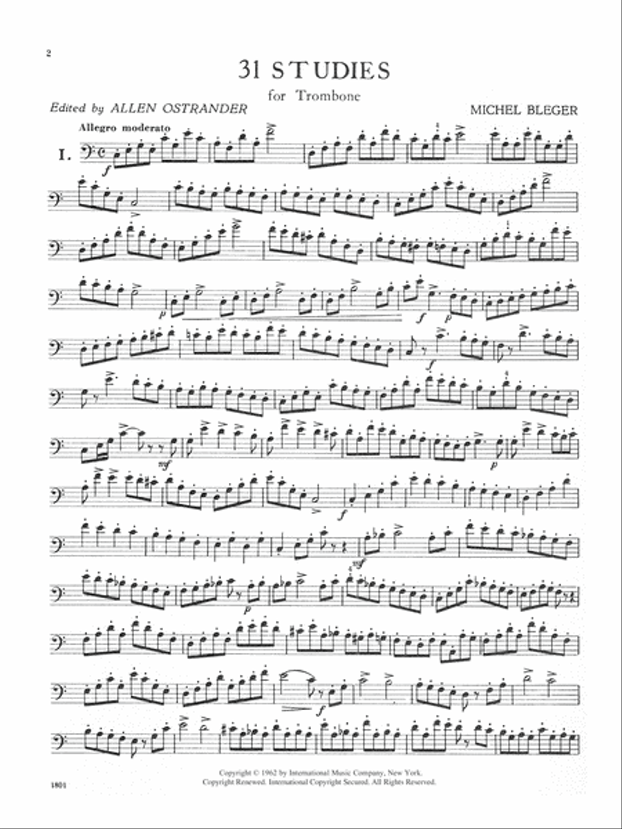 31 Studies Trombone scores gallery preview page 2