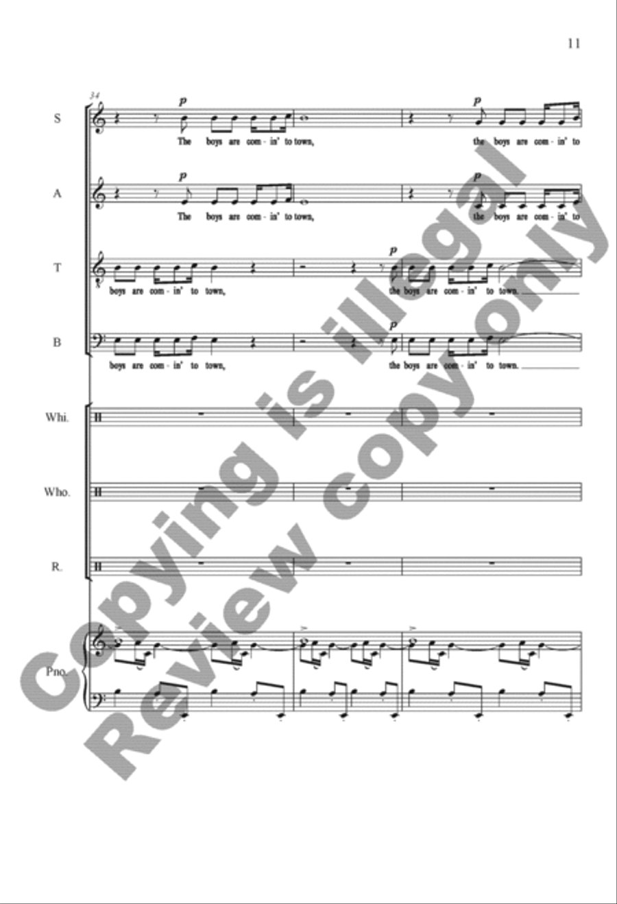 The Settling Years 4-Part scores gallery preview page 11