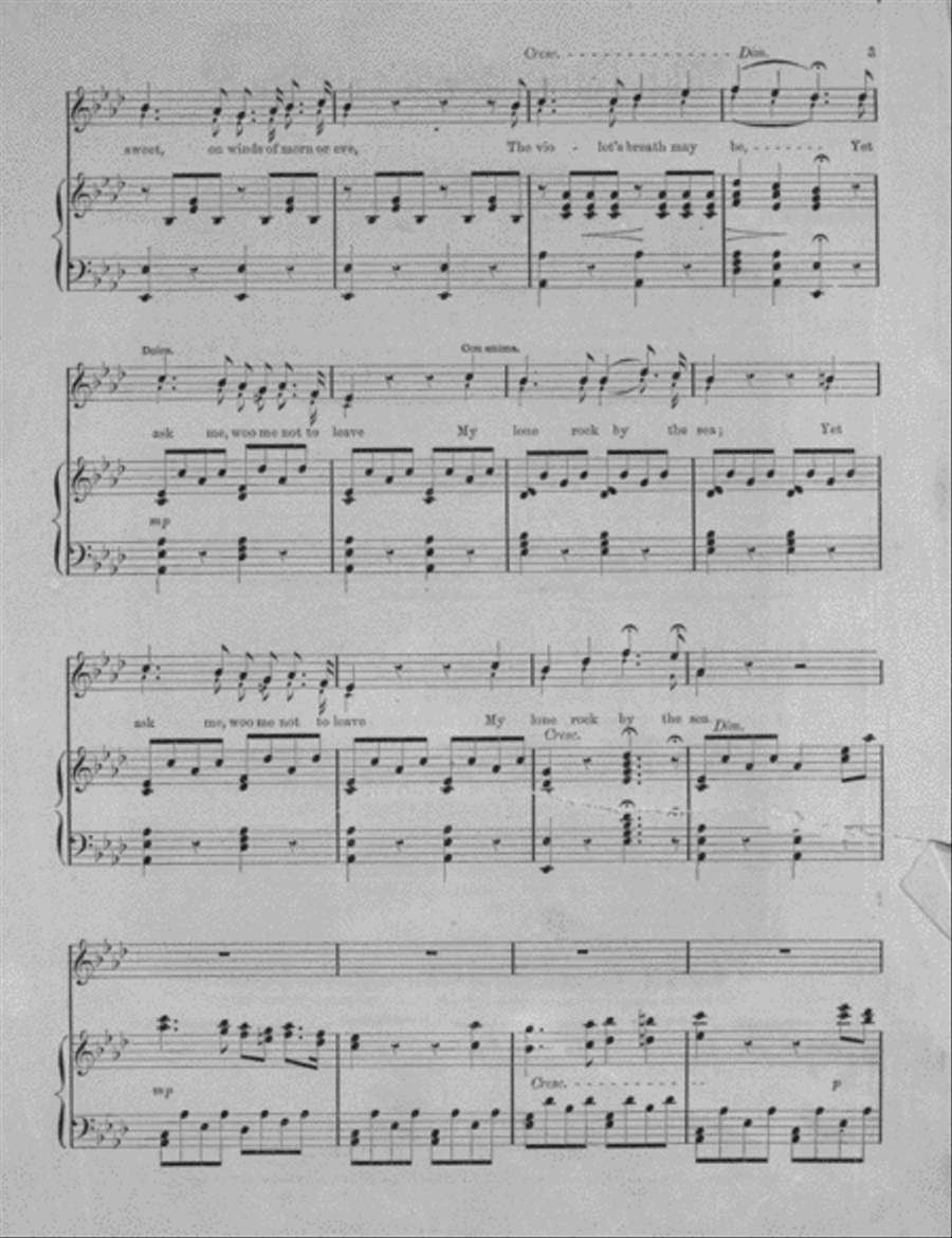 The Rock Beside the Sea. A Romanza Voice scores gallery preview page 3