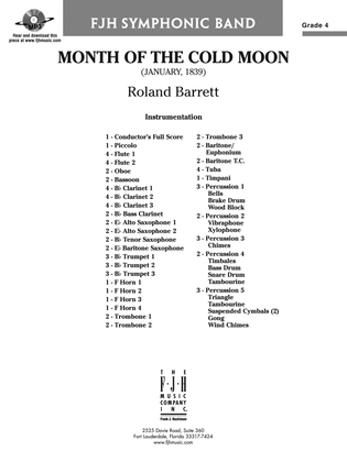 Month of the Cold Moon: Score