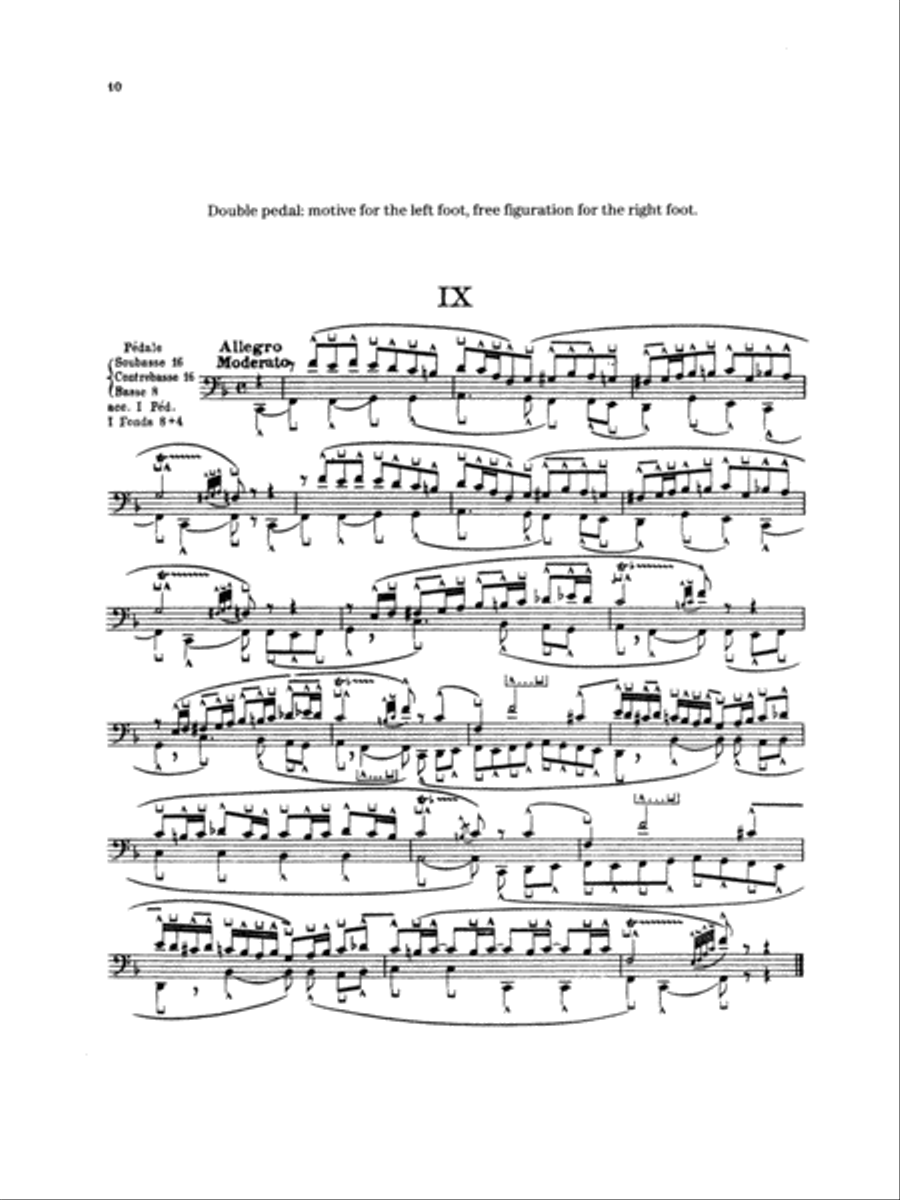 Peeters: Ten Studies for Pedal Playing Organ scores gallery preview page 1