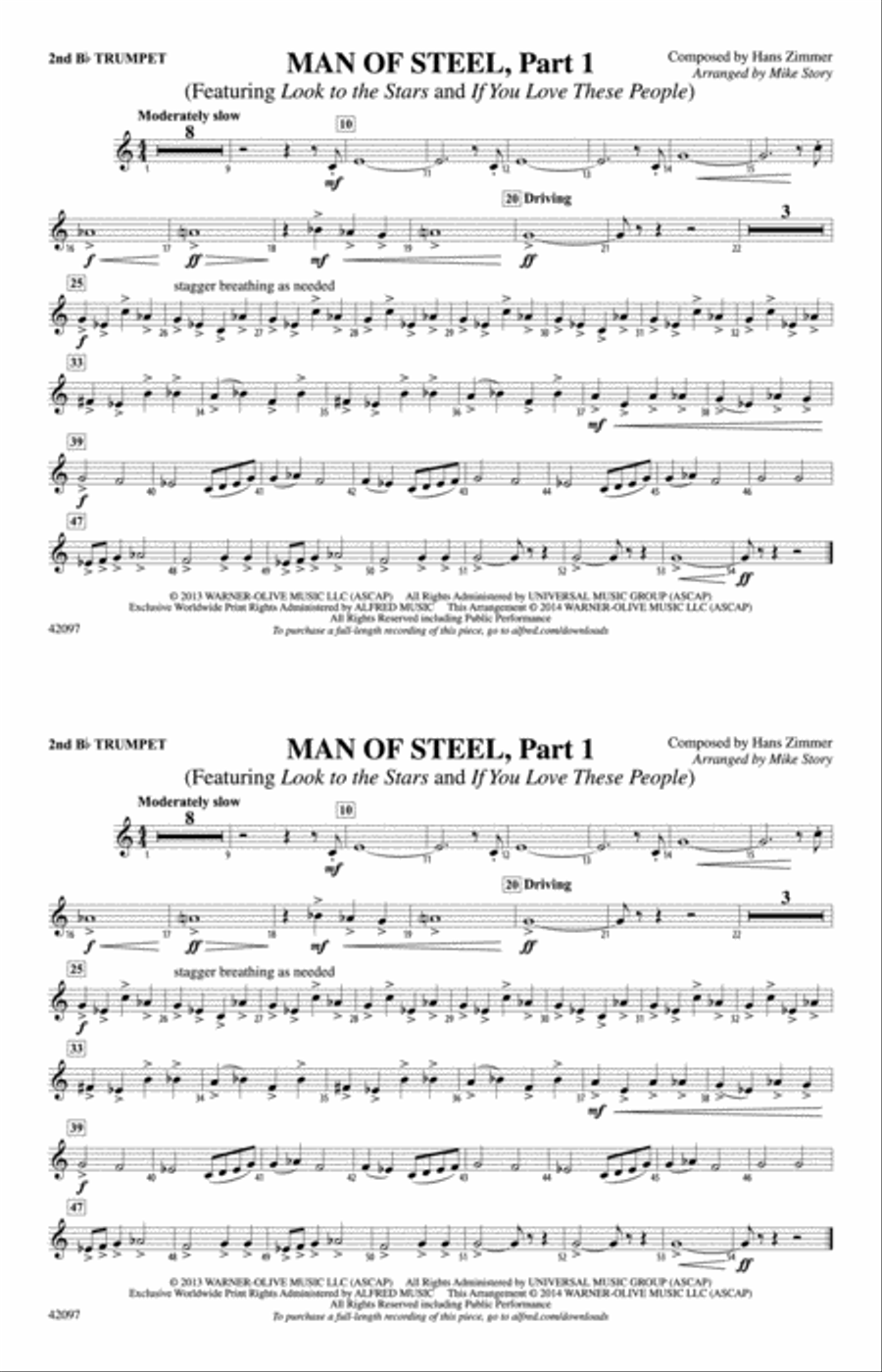 Man of Steel, Part 1: 2nd B-flat Trumpet