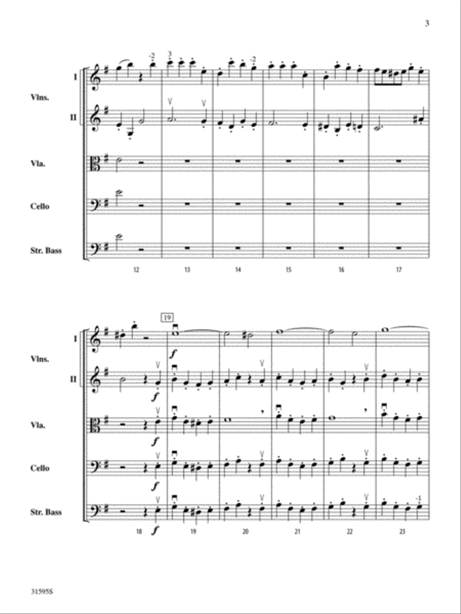 Symphony No. 44 Trauer (4th Movement) String Orchestra scores gallery preview page 3