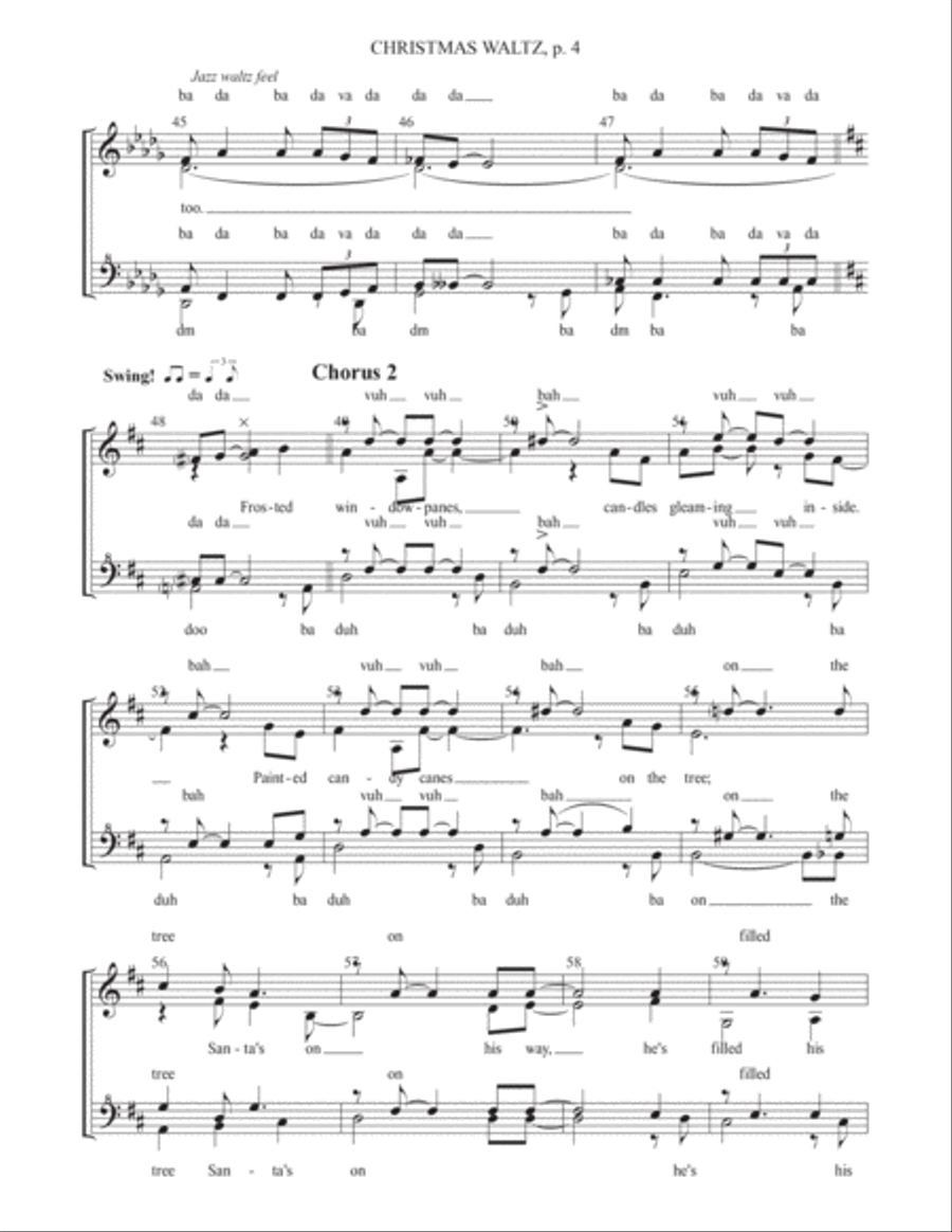 The Christmas Waltz The Christmas Waltz SSAA scores gallery preview page 4