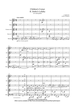 Debussy: Children's Corner No.2 "Jimbo's Lullaby" - wind quintet