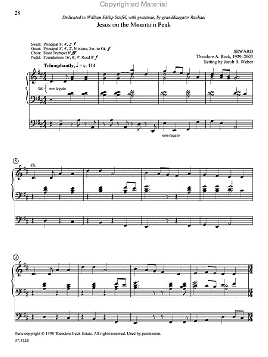 Soli Deo Gloria: Eight Distinctive Chorale Preludes for Every Organist, Set 1 Organ scores gallery preview page 9