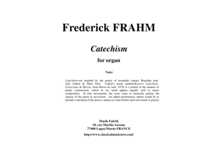 Frederick Frahm: Catechism for organ