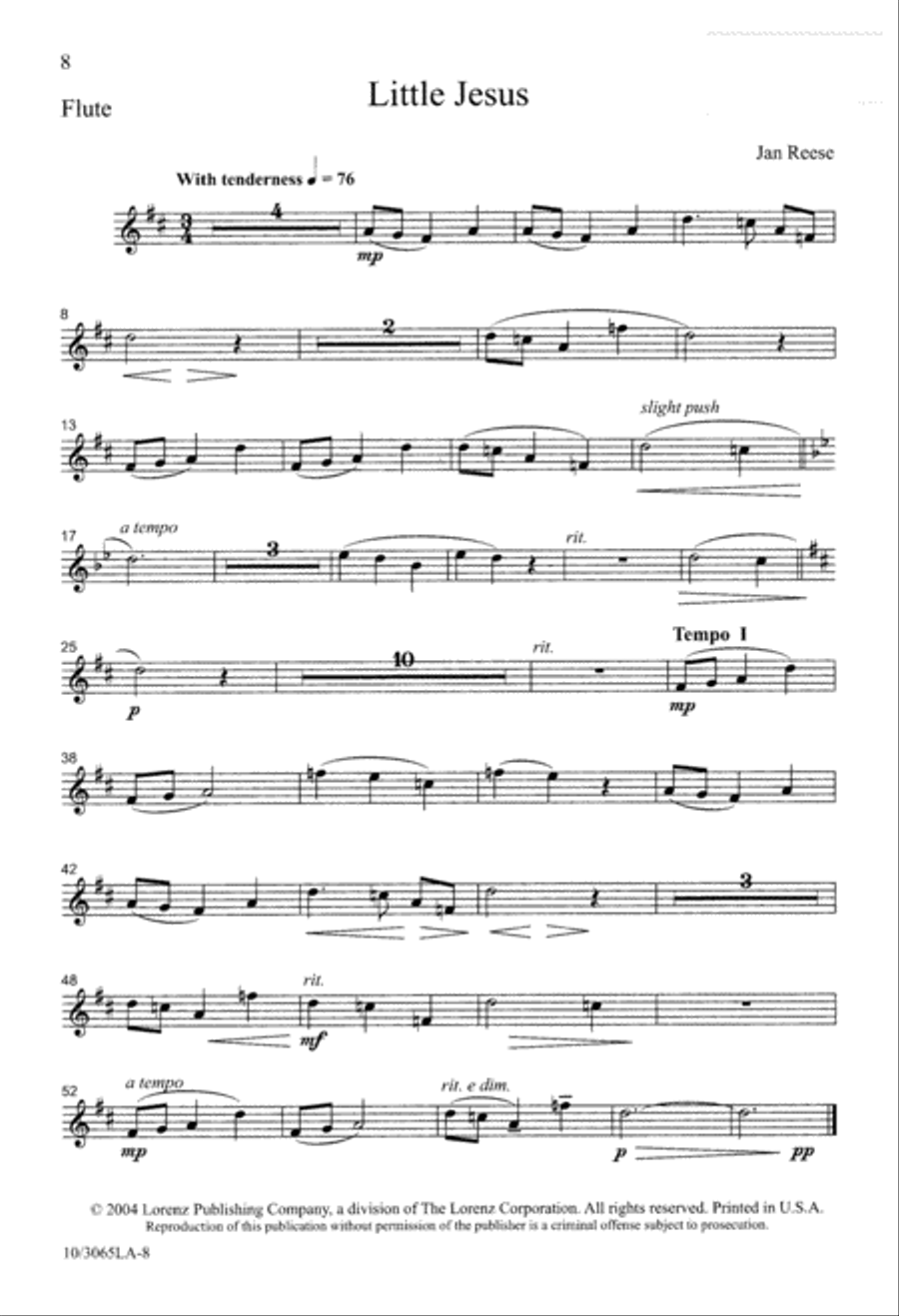 Little Jesus 4-Part scores gallery preview page 8