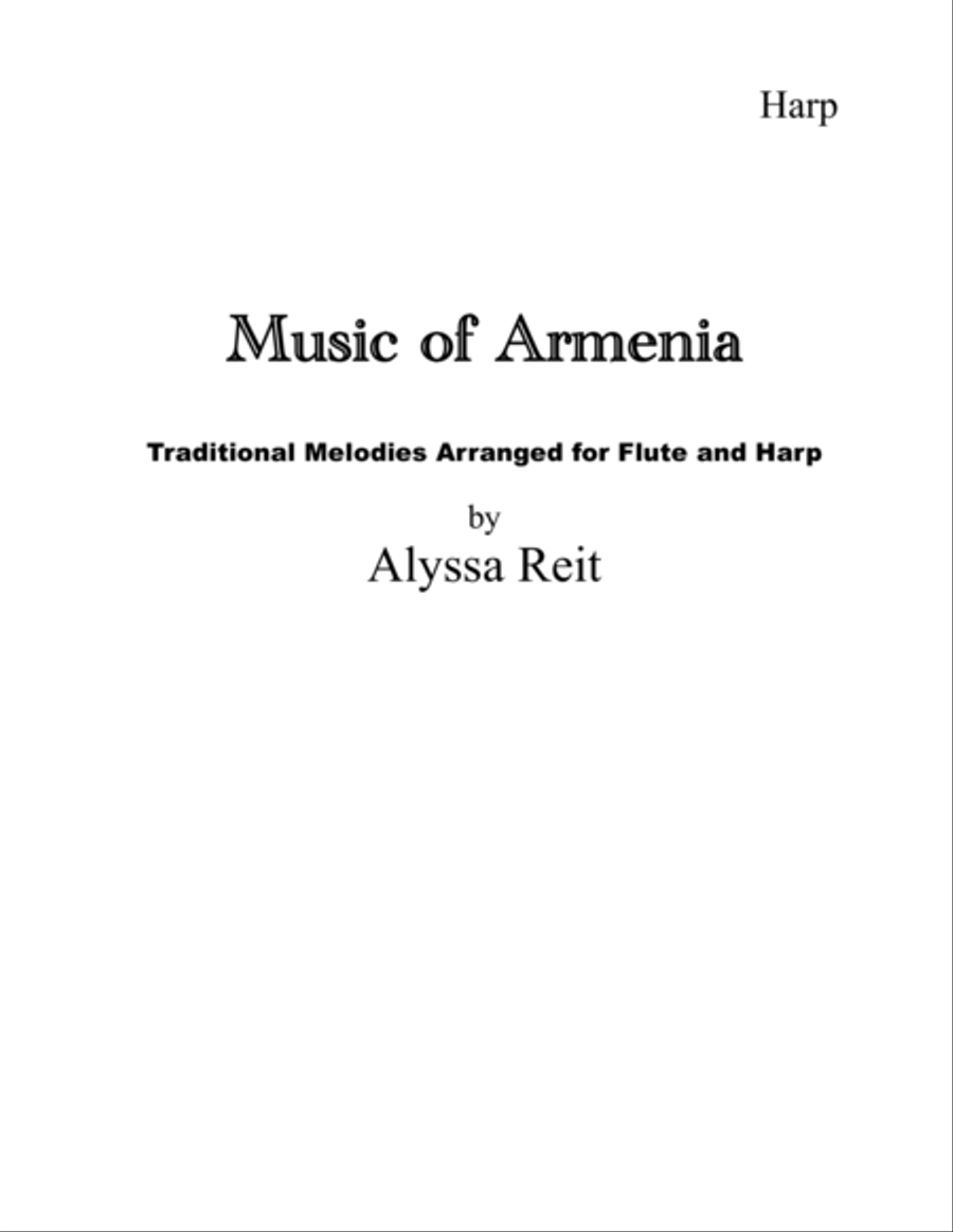Music of Armenia Flute scores gallery preview page 1