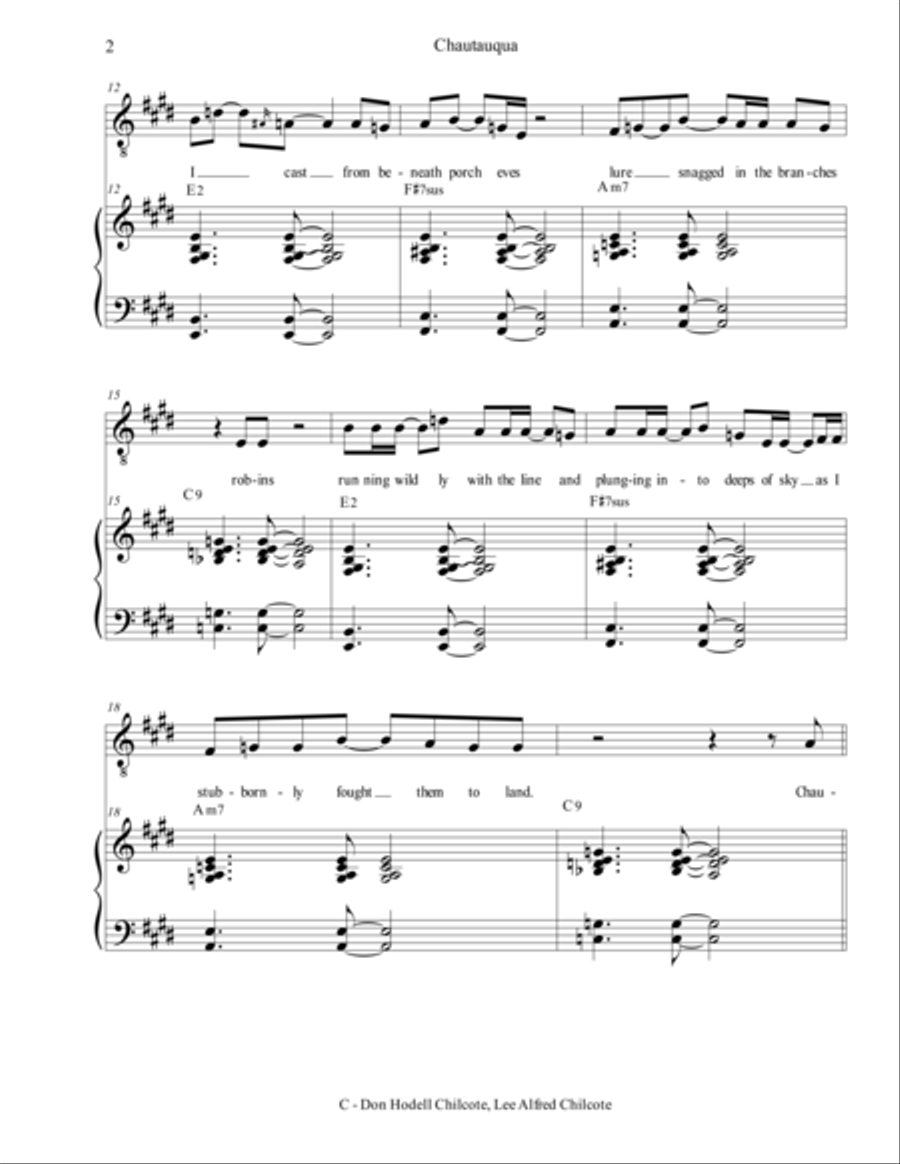 Chautauqua Chautauqua Small Ensemble scores gallery preview page 3