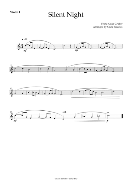 Silent night (Strings Quintet) chords image number null