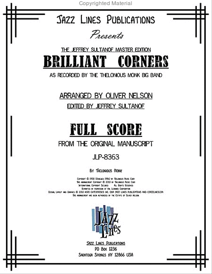 Brilliant Corners Big Band scores gallery preview page 2