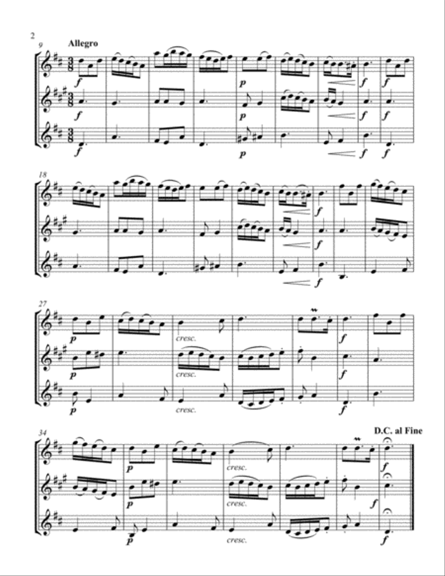 Canzona e Danza Canzona e Danza Woodwind Trio scores gallery preview page 2
