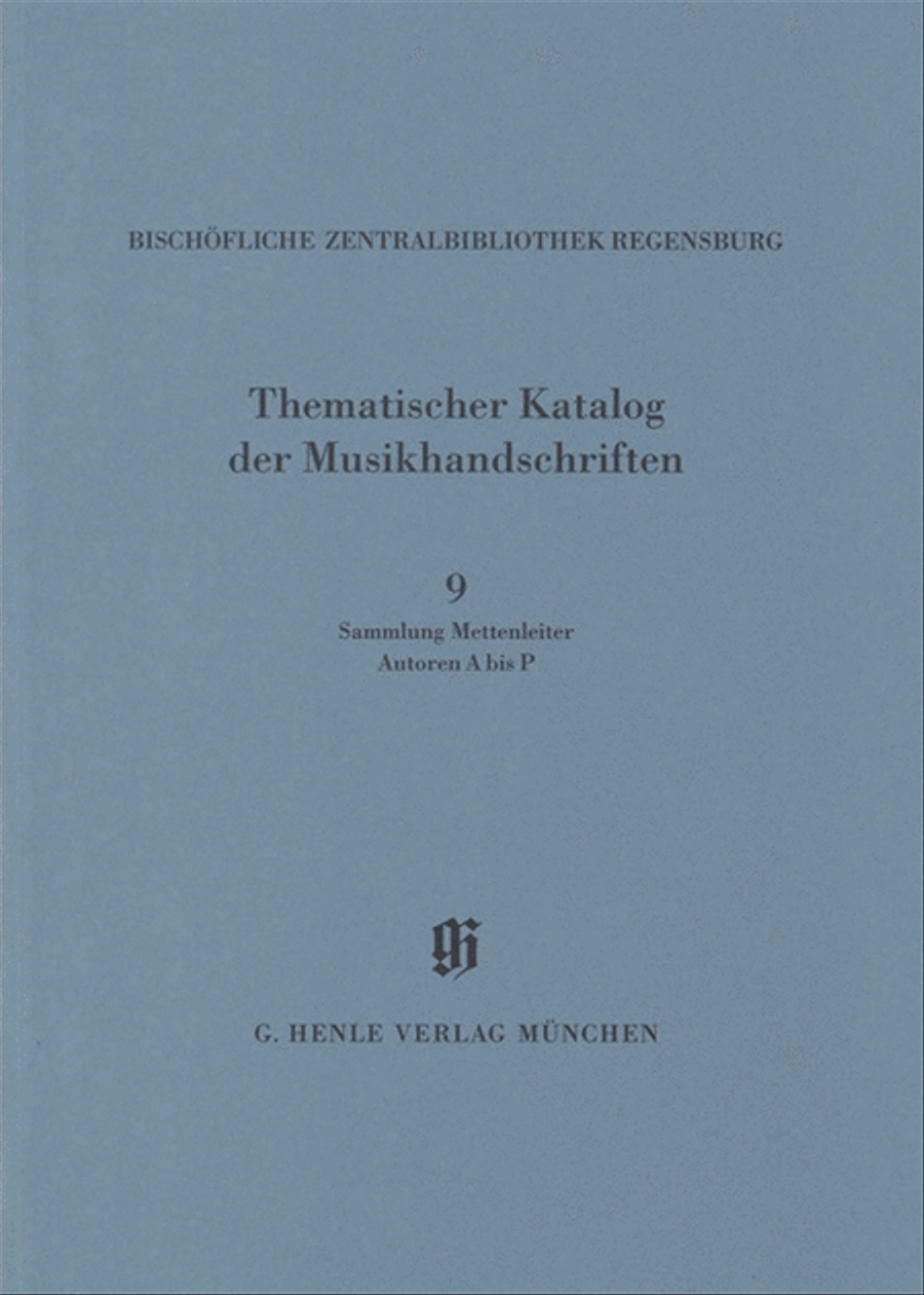 Sammlung Mettenleiter, Autoren A bis P School and Community scores gallery preview page 1