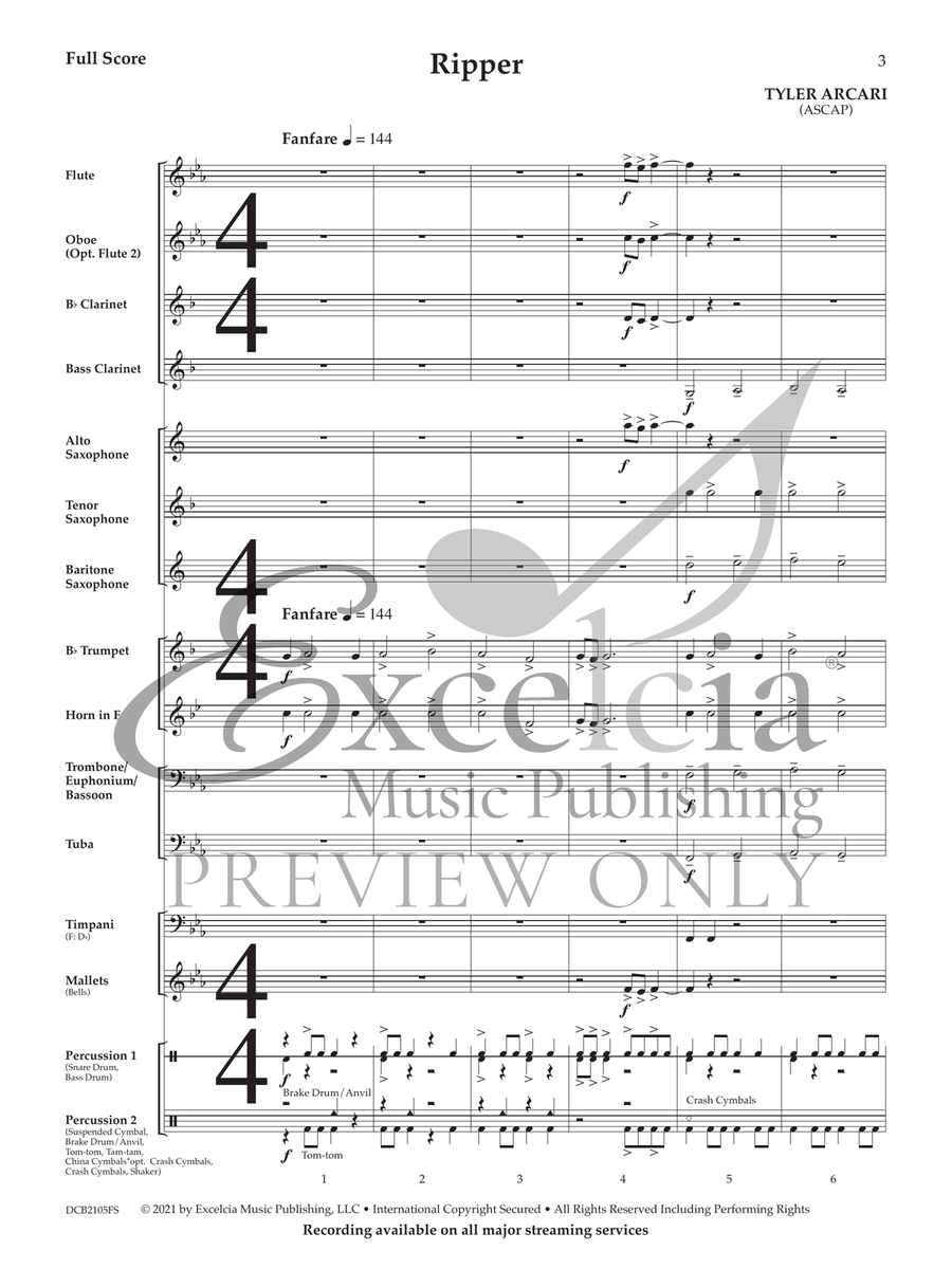Ripper (Score) Concert Band scores gallery preview page 4