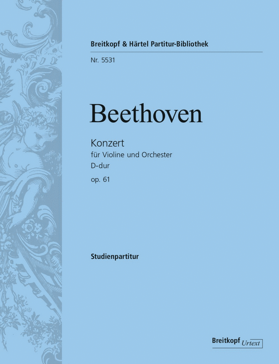 Book cover for Violin Concerto in D major Op. 61