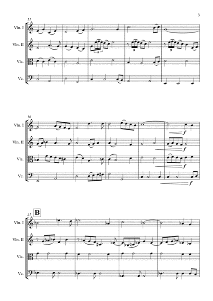We Have All The Time In The World String Quartet scores gallery preview page 4