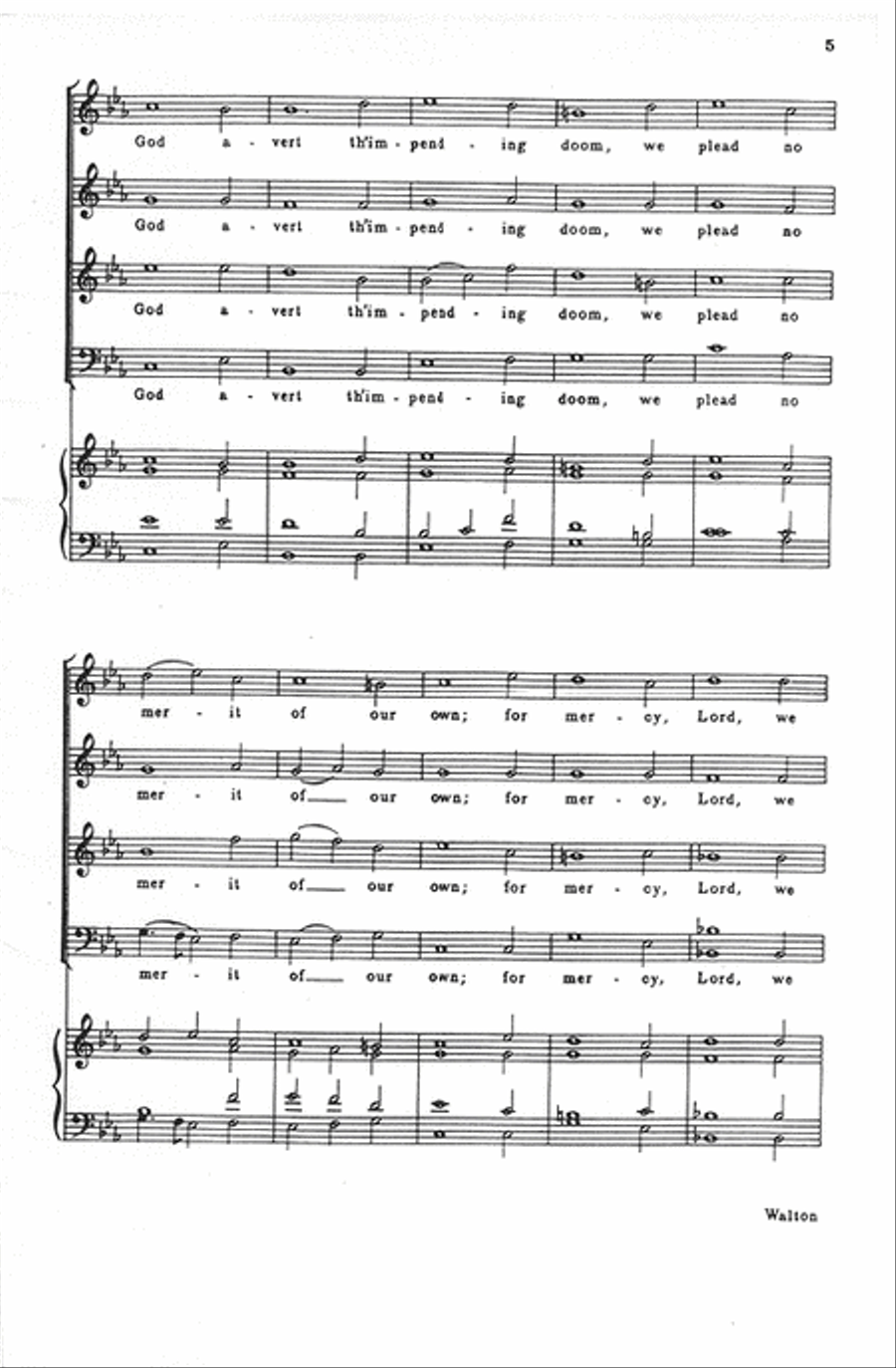 Be Glad Then America 4-Part scores gallery preview page 6