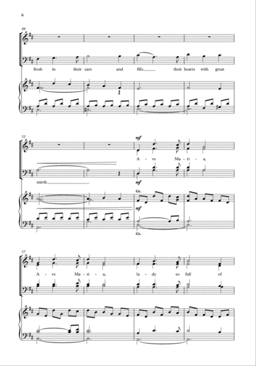 A Carol of Mary A Carol of Mary Divisi scores gallery preview page 6