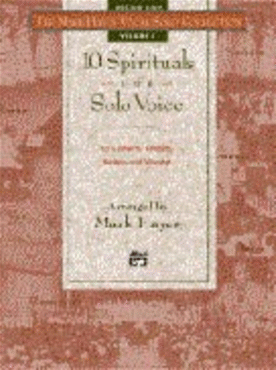 The Mark Hayes Vocal Solo Collection -- 10 Spirituals for Solo Voice Medium-High Voice scores gallery preview page 1