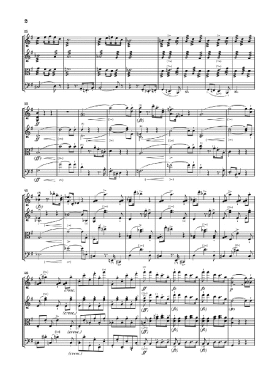 String Quartet in G Major, Op. post. 161 D 887 (Streichquartett G-Dur) String Quartet scores gallery preview page 3