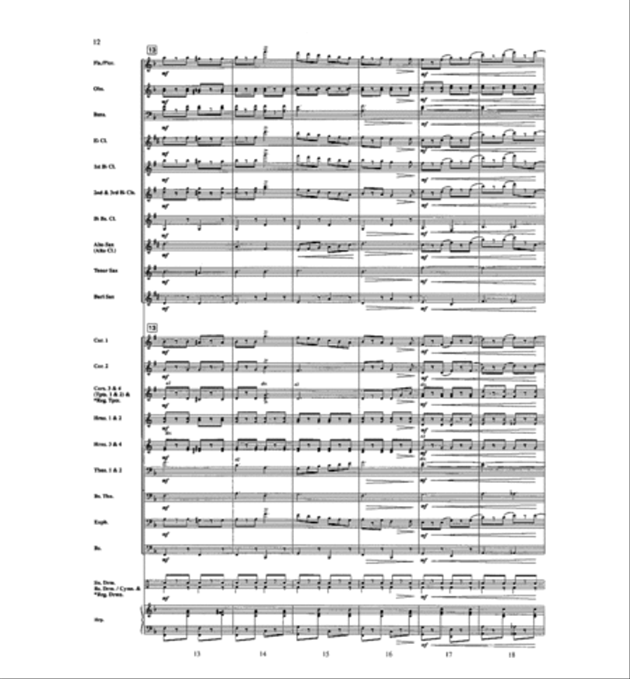 Sabre and Spurs Concert Band scores gallery preview page 4