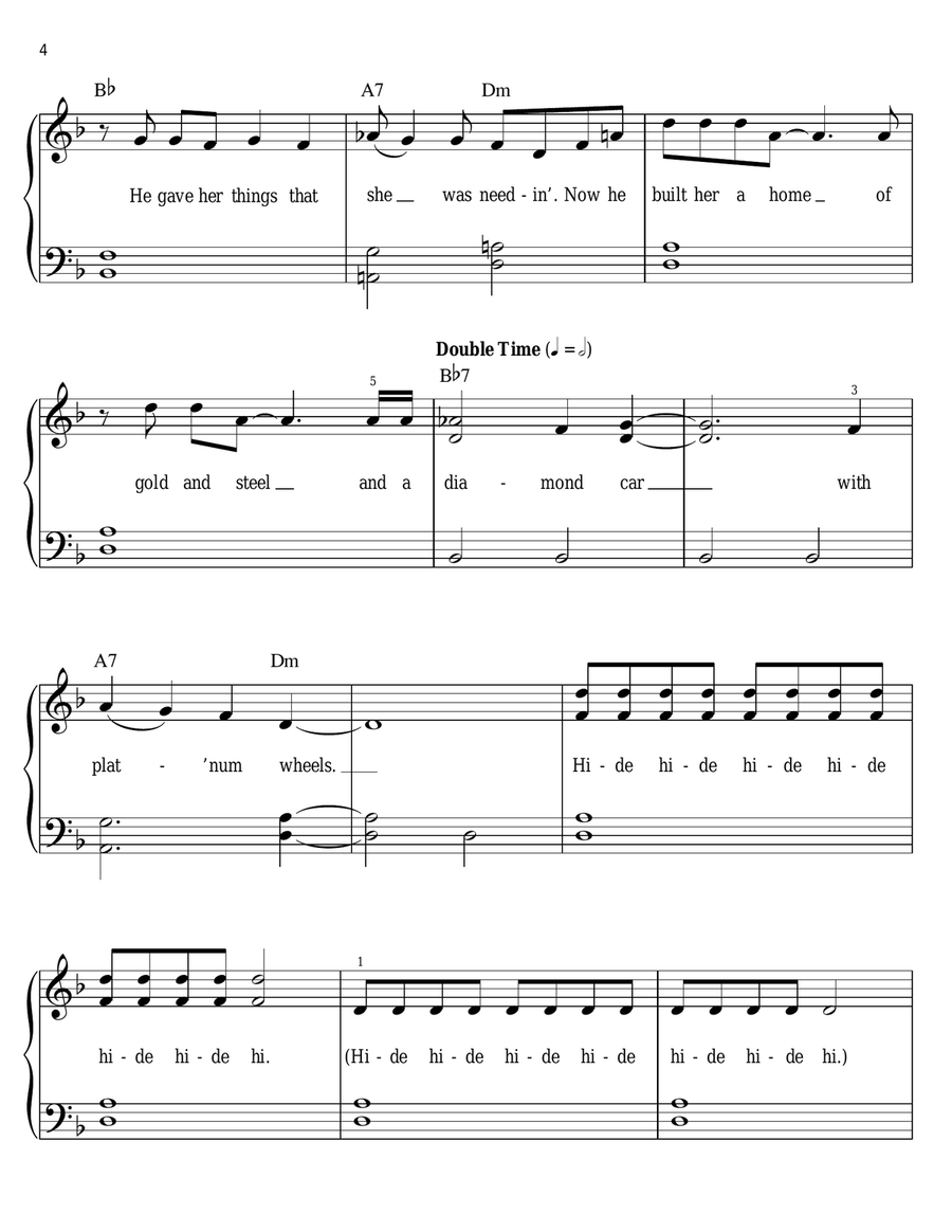 Minnie The Moocher Minnie The Moocher Easy Piano scores gallery preview page 4