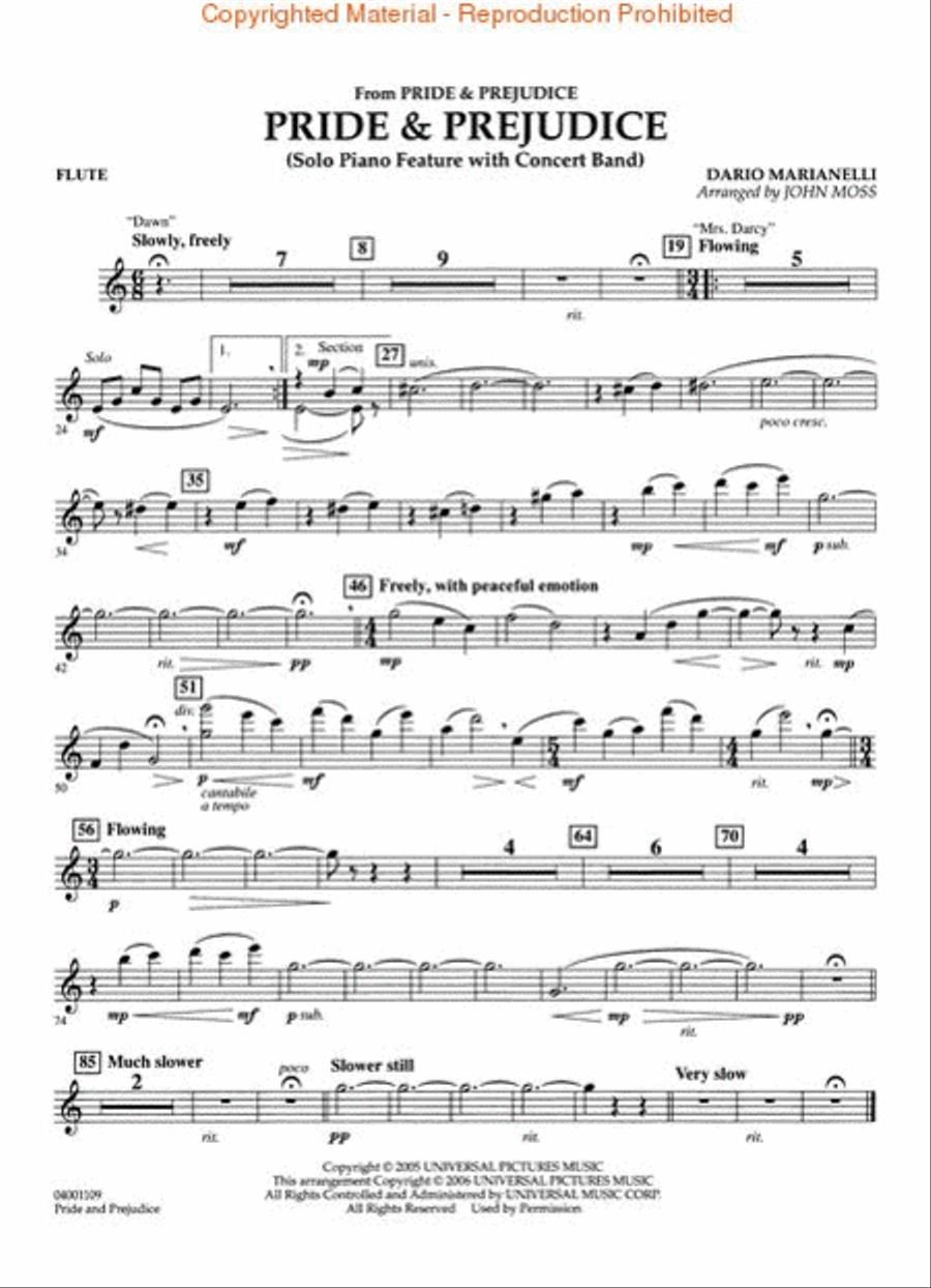 Pride and Prejudice Pride and Prejudice Concert Band scores gallery preview page 4