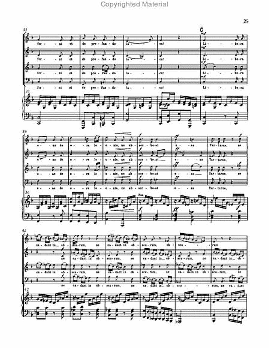 Requiem in D minor, WAB 39 Choir scores gallery preview page 25