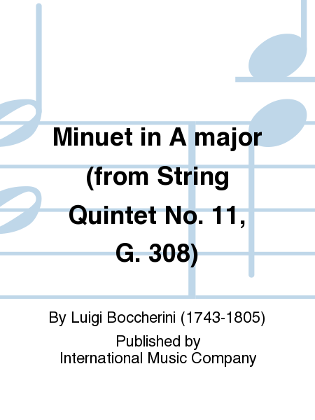 Minuet in A major (from String Quintet No. 11, G. 308) (STUTCH)