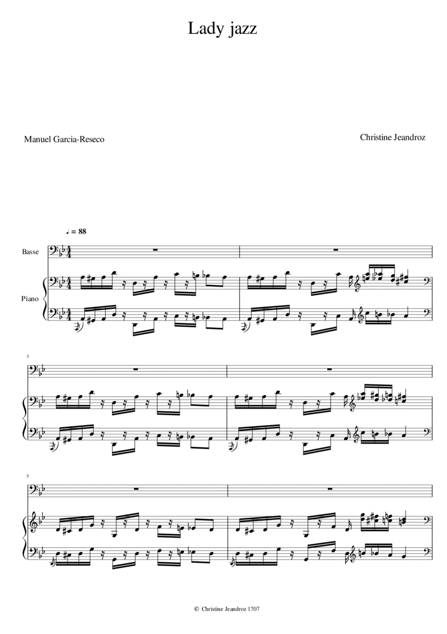 Lady Jazz Lady Jazz Chamber Music scores gallery preview page 1