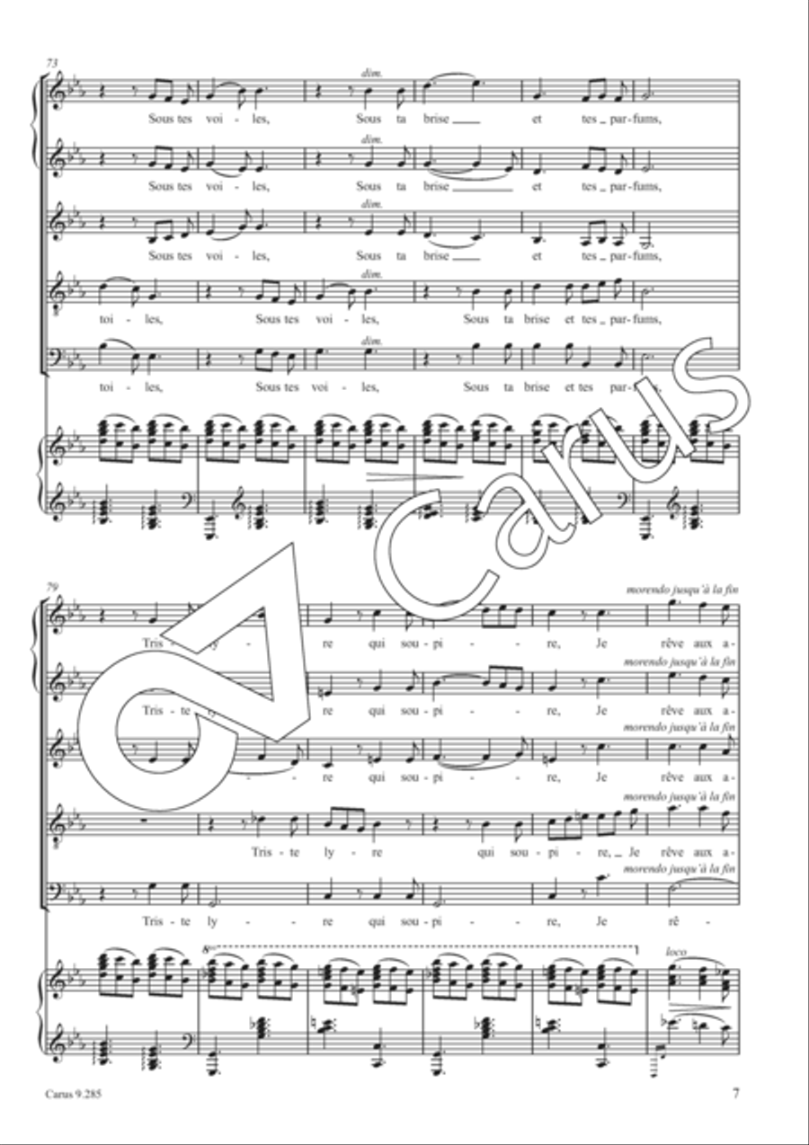 Nuit d'etoiles SSATB scores gallery preview page 8