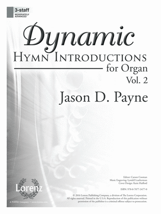 Book cover for Dynamic Hymn Introductions for Organ, Vol. 2 (Digital Download)