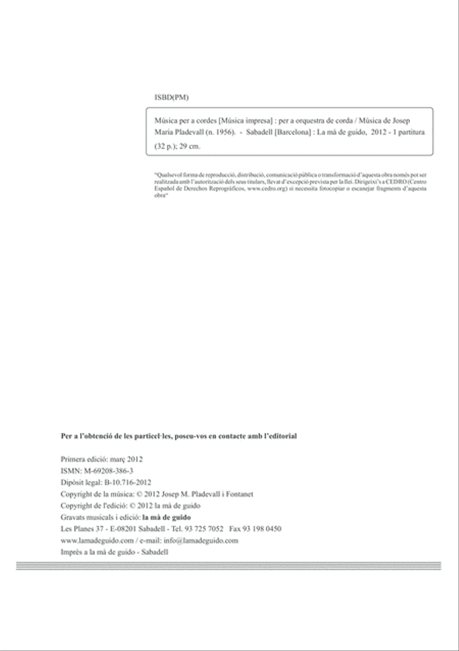 Música per a cordes String Orchestra scores gallery preview page 4