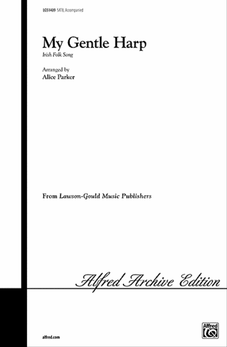 My Gentle Harp 4-Part scores gallery preview page 1