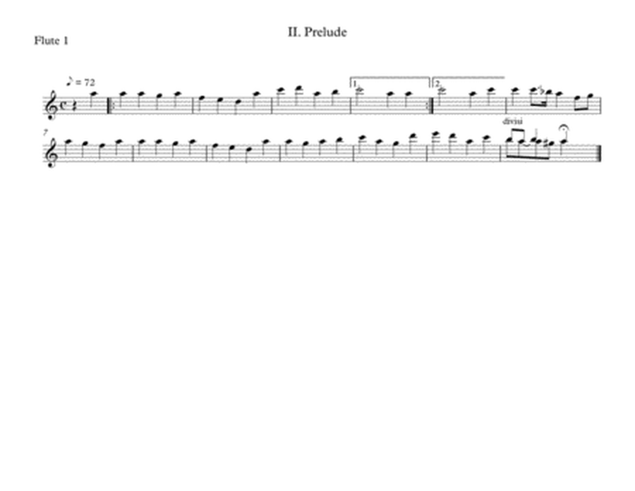 Durch Adam's Fall ist ganz verderbt, II. Prelude, by J.S. Bach, arranged for Flute Choir (3 Flutes ( image number null