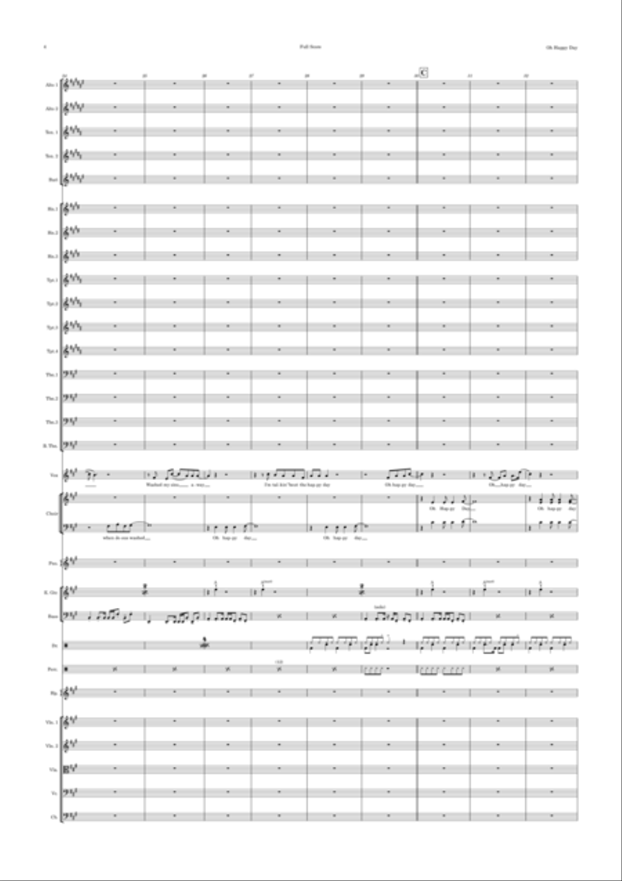 Oh Happy Day Full Orchestra scores gallery preview page 4