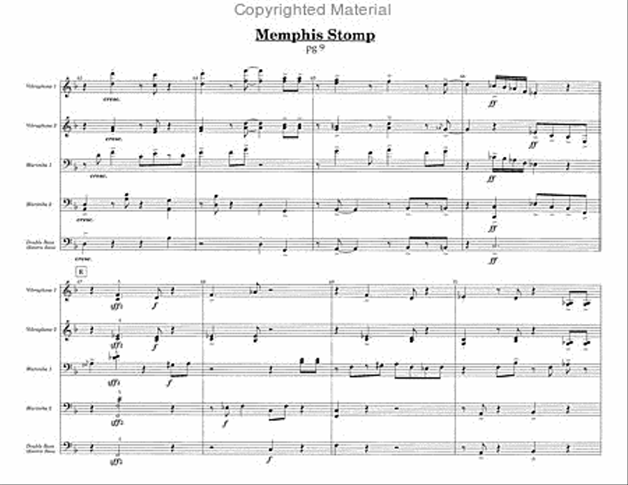 Memphis Stomp Percussion Ensemble scores gallery preview page 3
