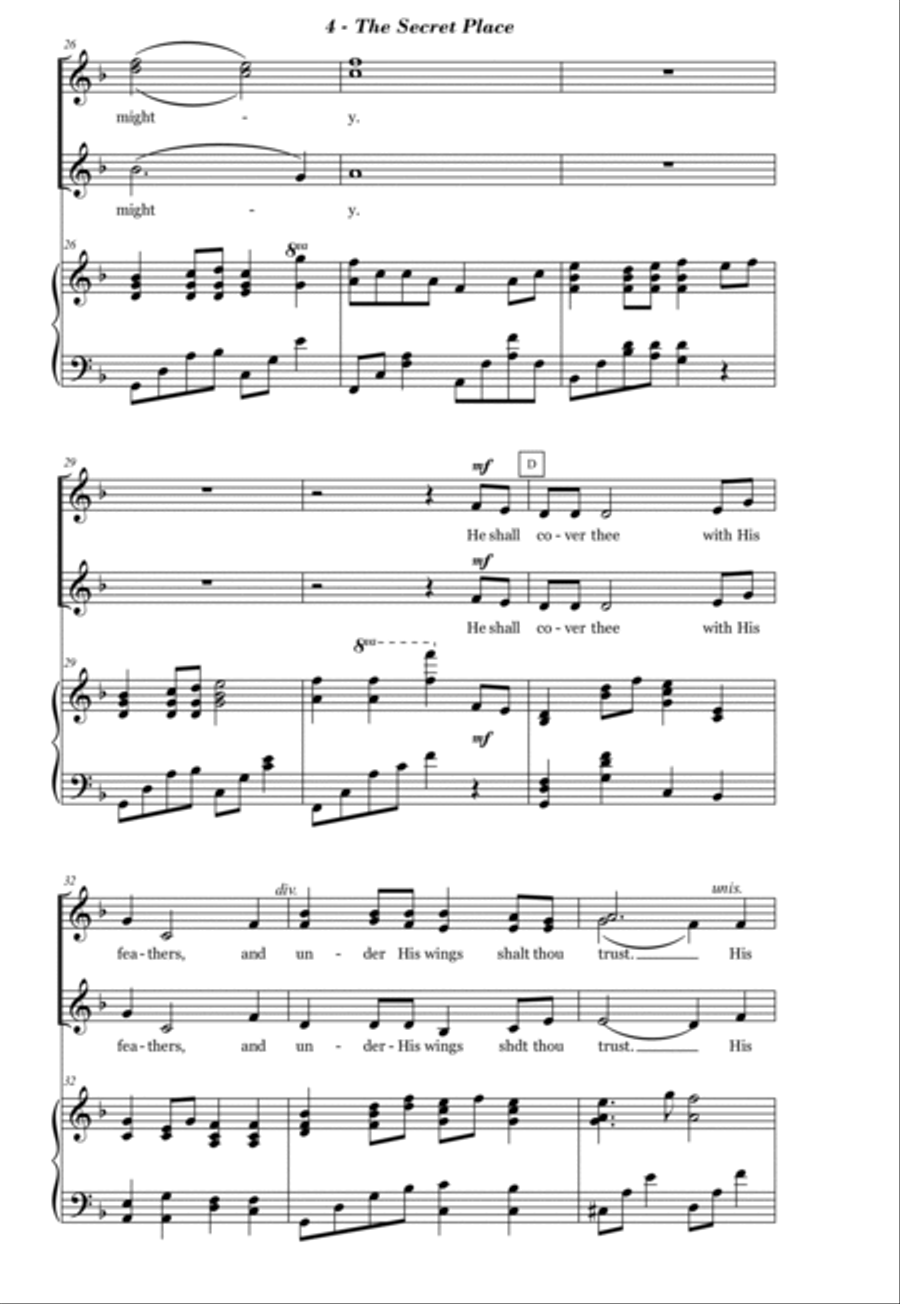 The Secret Place 3-Part scores gallery preview page 4