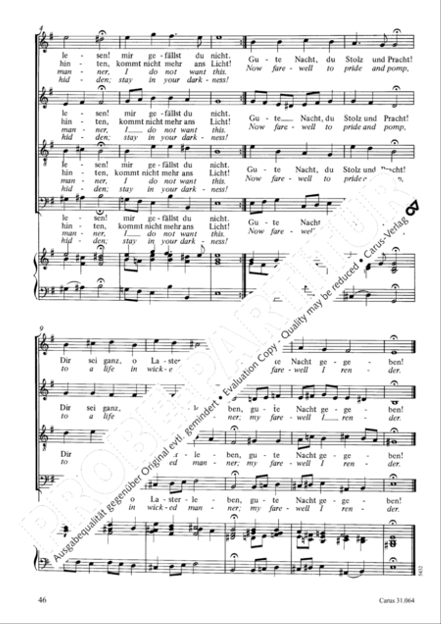 See now, what kind of love (Sehet, welch eine Liebe hat uns der Vater erzeiget) 4-Part scores gallery preview page 47