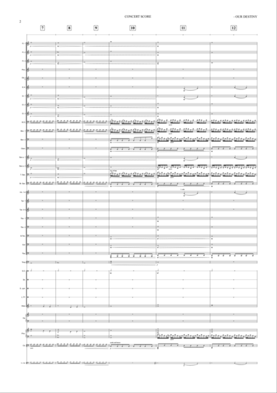 OUR DESTINY Marching Band scores gallery preview page 3