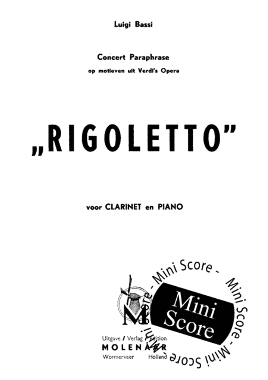 Rigoletto Rigoletto Clarinet Solo scores gallery preview page 3