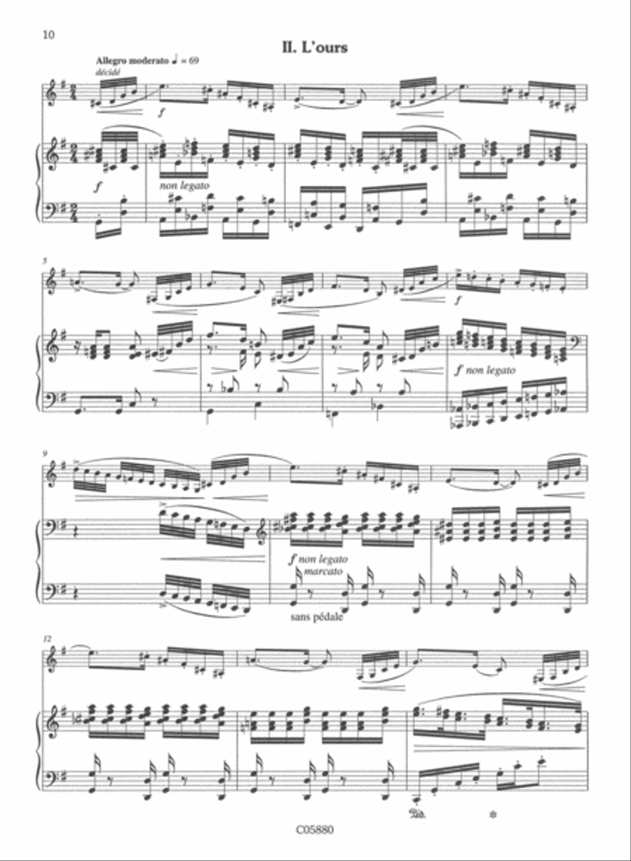 La Danseuse et l'ours La Danseuse et l'ours Clarinet Solo scores gallery preview page 3