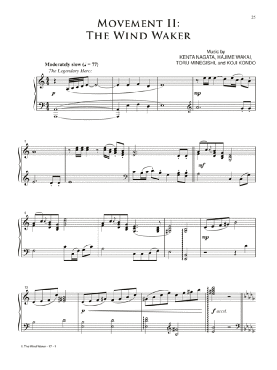 The Legend of Zelda Symphony of the Goddesses Piano Solo scores gallery preview page 5
