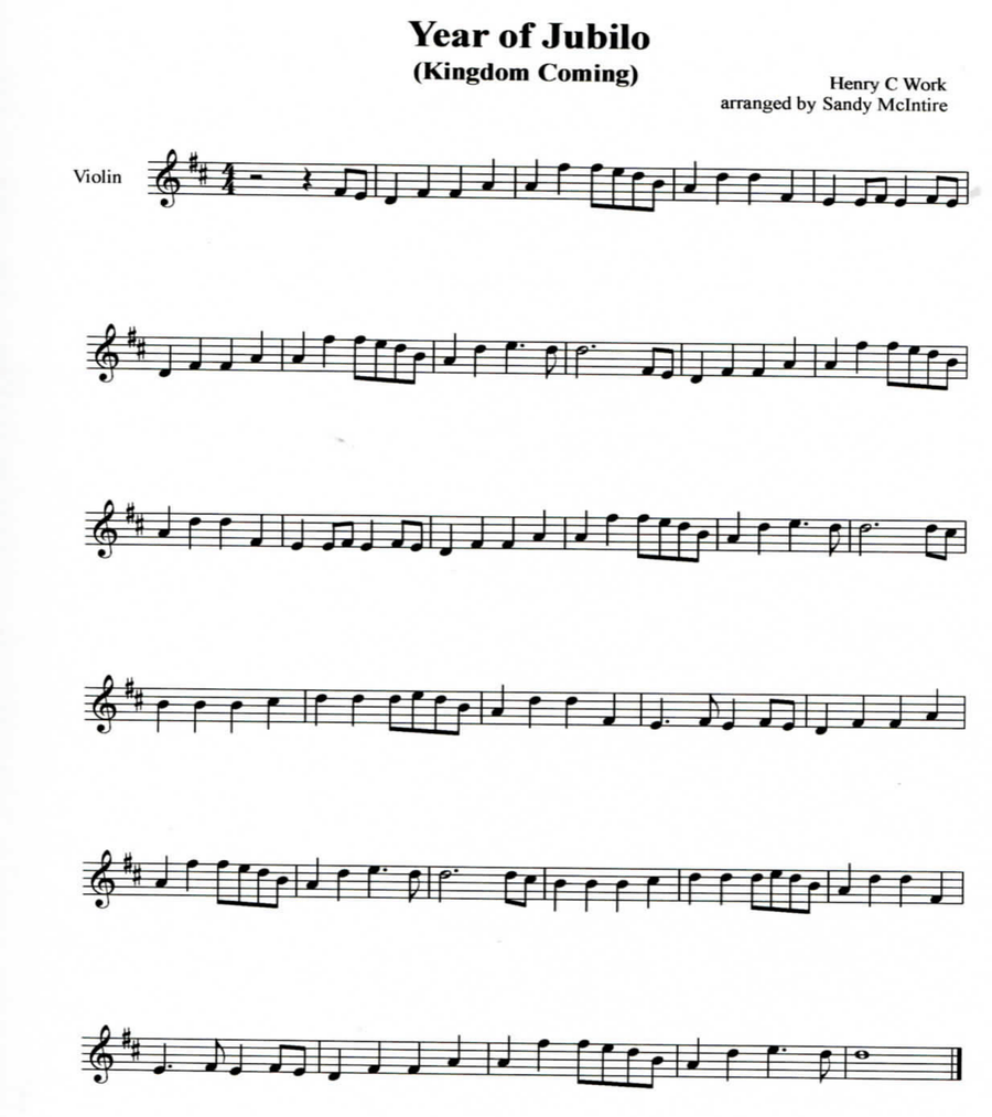 3 Popular Songs of Union Sympathizers Violin Solo scores gallery preview page 3